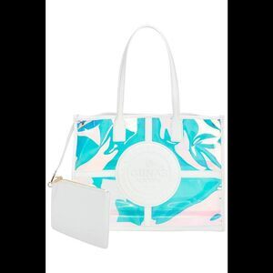 Gunas New York Clear Tote with Pouch with Pouch Iridescent